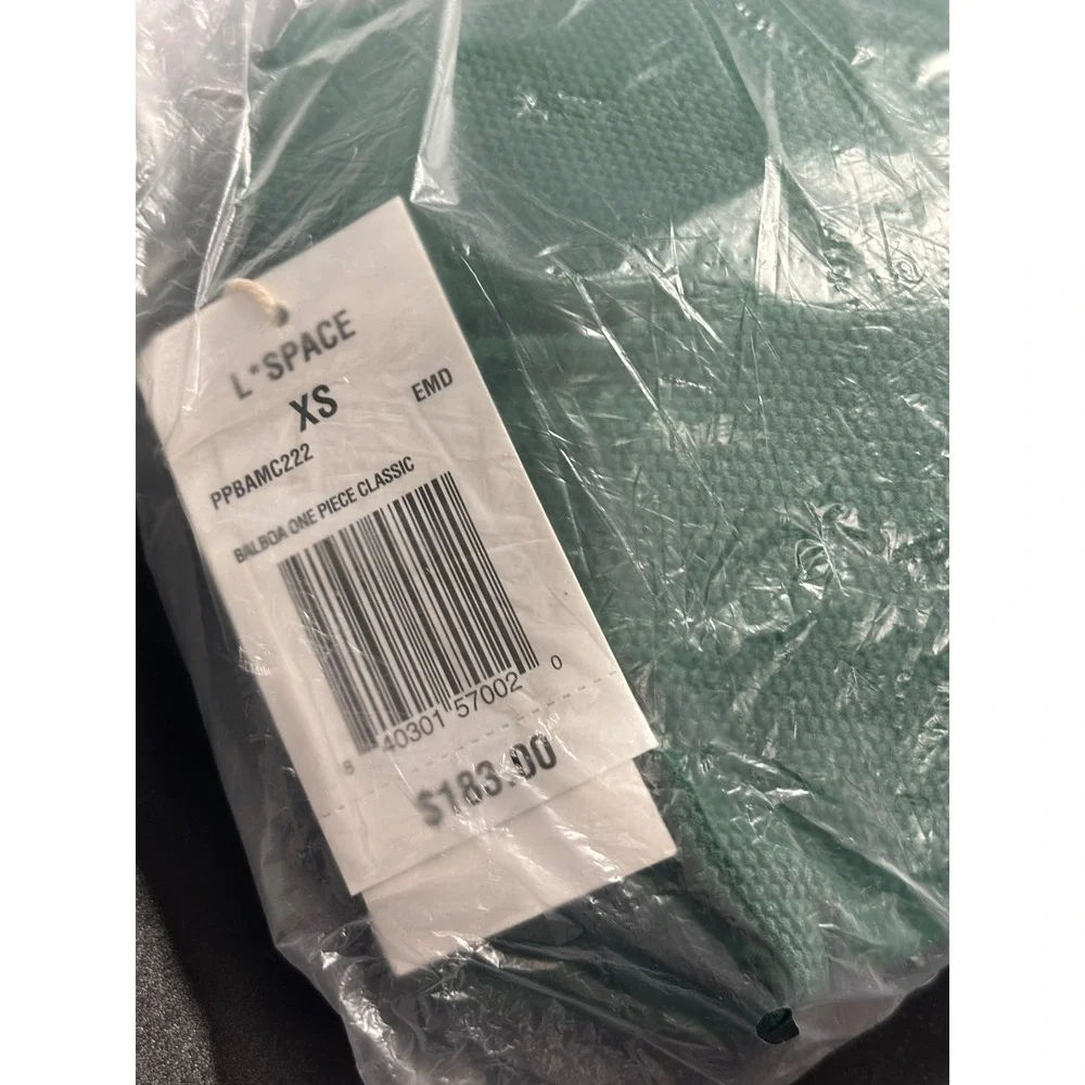 L*Space Balboa One Piece Classic Swimsuit Emerald Green Women's XS NEW